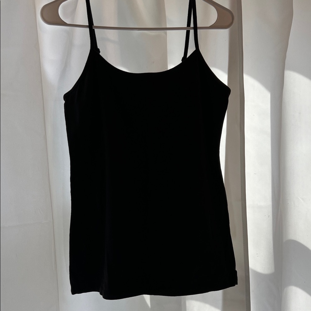 Black Spaghetti Strap Cami Top